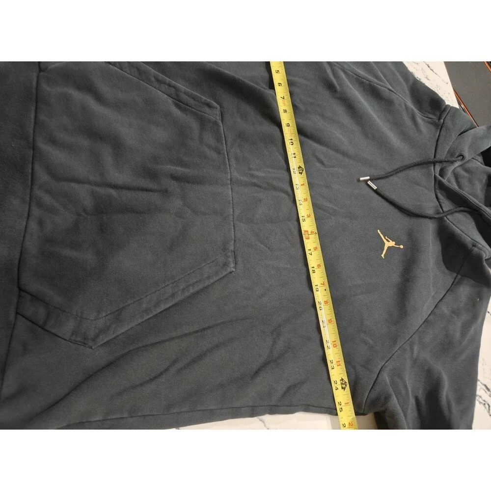 NIKE AIR JORDAN REMASTERED PULLOVER MEN'S HOODIE Gold Logo (AV0686 010) SIZE XL